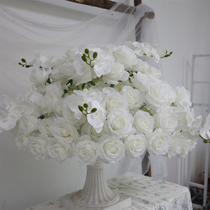 Bó hoa hồng nhân tạo màu hồng sống động như thật bán buôn dành cho đám cưới, tiệc mừng cô dâu, ngày lễ tình nhân, lễ tốt nghiệp, trang trí bàn tiệc - Product Image 6