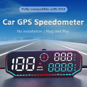 WiiYii 2024 New G14 Model Car HUD Universal Auto Meter GPS Speedometer