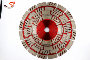 Cold Press 230mm <strong>Segmented</strong> Turbo Diamond Circular Saw <strong>Blade</strong> <strong>Cutting</strong> Disc for Stone <strong>Granite</strong> Marble Concrete - Product Image 3