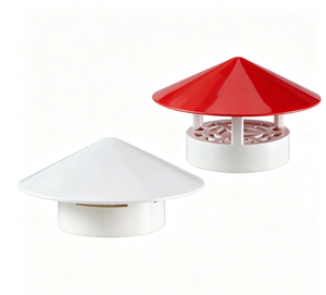 Capot de ventilation en PVC pour tuyau extérieur, cache-pluie, capot d'évacuation pour tuyau de ventilation de cuisine - Product Image 5