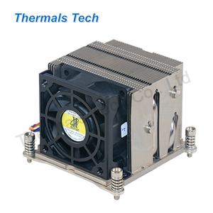 4 أنابيب حرارية للحوض الحراري النشط مع مروحة تبريد هواء 6025 لرقاقات وحدة المعالجة المركزية لخادم 2U - Product Image 1