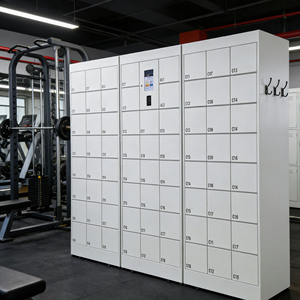 Armoire de rangement intelligente en métal à 6 compartiments Zhongshun pour extérieur, avec lecteur d'empreintes digitales et code QR, pour colis intelligents - Product Image 3