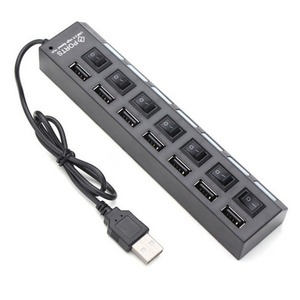 Cross-biên Giới USB 2.0 <span class=keywords><strong>Hub</strong></span> Expander với chuyển đổi ánh sáng và <span class=keywords><strong>4</strong></span>-<span class=keywords><strong>Port</strong></span> Docking Station màu đen và trắng kho - Product Image 4