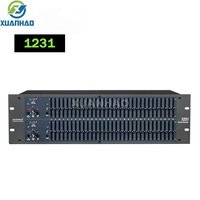 Receptor de Control de Retroalimentación para Montaje en Rack 1231, Ecualizador Gráfico Dual de 31 Bandas para Sistema de Sonido de Iglesia, Monitor de Escenario, Equipo KTV