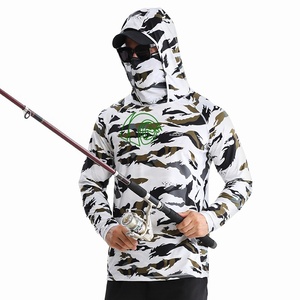 Camiseta de Pesca UV de Seda Fría Ultrafina, Protección Solar de Doble Uso para Viento Frío en Montaña y <span class=keywords><strong>Valle</strong></span>, para Pesca con Señuelos en Lago al Amanecer y en Balsa - Product Image 4