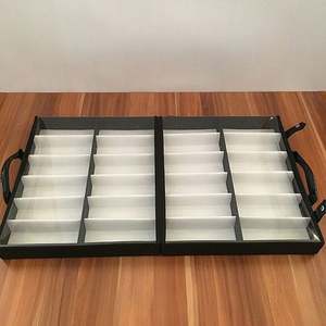 Étui de rangement portable noir pour lunettes de soleil, boîte de présentation, 32 emplacements, étui de voyage pour lunettes - Product Image 6