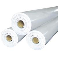 Rouleaux de film de toiture en PVC (polyvinyle chlorure) blanc flexible et soudable de 60 mil, imperméables, pour la rénovation des bâtiments