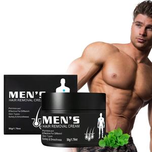 Factory Men's Crema depilatoria para depilación suave en axilas, piernas y <span class=keywords><strong>pecho</strong></span>, fórmula no estimulante para uso portátil - Product Image 1