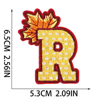 Nouveaux 26 patchs brodés thermocollants en lettres anglaises, décoratifs, en tissu non-tissé, pour vêtements, collection automne