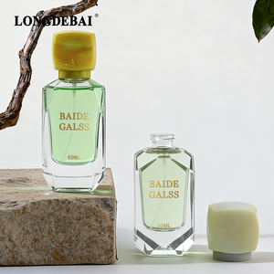 Botellas de Perfume Vacías de Vidrio Transparente de Diseño Irregular de Lujo de 30 ml, 50 ml y 100 ml con Tapa de Plástico - Product Image 1