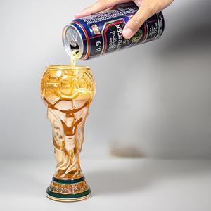 Verre à bière trophée de football mondial, vente directe usine, verrerie en forme de <span class=keywords><strong>coupe</strong></span> d'Hercule, verre à boisson de bar, cadeau d'affaires - Product Image 5
