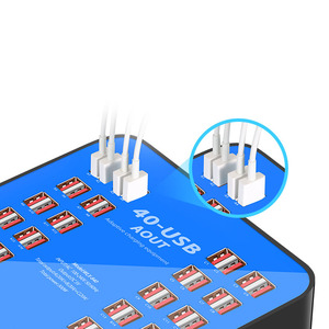 Estación de acoplamiento universal usb, <span class=keywords><strong>200W</strong></span>, 40 puertos, pantalla Digital USB, estación de carga inteligente para teléfonos - Product Image 5