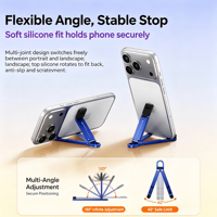Nouveau produit de commerce extérieur 2026 : Support de téléphone portable et tablette pliable en alliage d'aluminium et ABS, avec porte-clés et support de bureau, sept couleurs