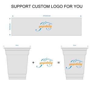 Custom Logo Printed 12oz 16oz Clear PET <b>Cup</b> 98mm Diameter Transparent <b>Cups</b> <b>Plastic</b> Smoothies Cold Coffee and Ice <b>Drinking</b> <b>Cup</b> - Product Image 5