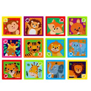 Hot Sale <b>Plastic</b> Customized <b>Sliding</b> Puzzle Teens Adults Educational Learning Tool Toy Christmas Party Favor Puzzle Games - Product Image 2