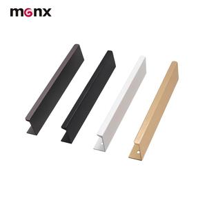 Custom Modern Hotel Use Bedroom Warehouse Kitchen Cabinet Wardrobe Hardware Pull Wholesale Right Angle Invisible Aluminum Alloy - Product Image 1