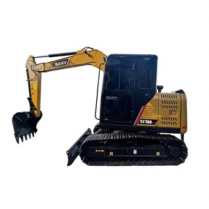 รถขุดตีนตะขาบ Sany SY75C Pro มือสอง รุ่น SY75 SY60 รถขุดมือสองพร้อมรางเหล็ก - Product Image 1