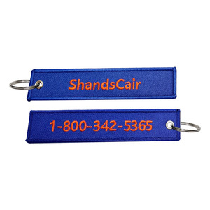 Cá nhân máy bay phản lực <span class=keywords><strong>tag</strong></span> móc khóa vải dệt tùy chỉnh loại bỏ thêu logo cho hàng không hành lý <span class=keywords><strong>tag</strong></span> công ty chuyến bay Quà Tặng - Product Image 2