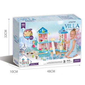 <span class=keywords><strong>Casa</strong></span> de Muñecas de Plástico DIY, Villa de Juguete de 5 Pisos, Hermosa Villa de Juguete para Muñecas - Product Image 4