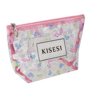 Profesional <span class=keywords><strong>Grus</strong></span> Japonensis UV impresión a todo color impreso transparente PVC bolsa de maquillaje transparente impermeable PVC neceser Eco - Product Image 3