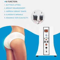 Appareil Portable de Thérapie par Aspiration avec 32 Ventouses et Fonction Vibrante Mains Libres pour l'Augmentation Mammaire et l'Exercice des Fessiers et des Hanches