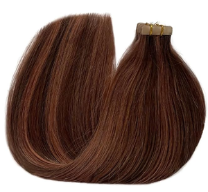 Balayage marrone medio e <span class=keywords><strong>ramato</strong></span> nastro naturale per la trama della pelle Remy in extension per <span class=keywords><strong>capelli</strong></span> extension <span class=keywords><strong>capelli</strong></span> umani <span class=keywords><strong>capelli</strong></span> malisi - Product Image 1