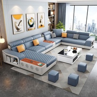 Canapé modulable polyvalent avec ottoman convertible, couleur - Coussins coordonnés pour les salons tendance, canapé de salon