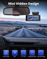 2025 nouveau 4K ADAS enregistreur vidéo de voiture boîte noire APP contrôle Kit de câblage Vision nocturne double objectif AI Dash Cam enregistreur avant arrière