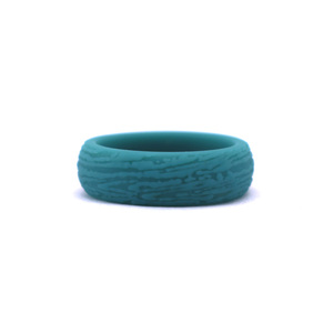 <strong>Mens</strong> Womens Bark Texture <strong>Silicone</strong> Rubber <strong>Wedding</strong> <strong>Bands</strong> Ring - Product Image 2