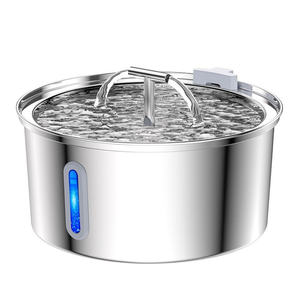 Fuente de agua para mascotas de acero inoxidable Dispensador automático ecológico con <span class=keywords><strong>grifo</strong></span> Nuevo modelo <span class=keywords><strong>Bebedero</strong></span> para gatos Fuente de alimentación de carga - Product Image 5