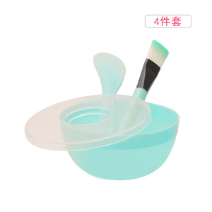 <b>Silicone</b> Cosmetic Beauty Mask Bowl Soft Film <b>Stick</b> Brush Homemade Face Application Skin Care Set Custom Logo Multi-Piece Split - Product Image 3
