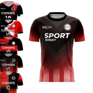 Make-to-order Hot Sale Sublimation Football Uniform Plain Blank OEM Custom Made Soccer Jersey Fast Dispatch Soccer Wear