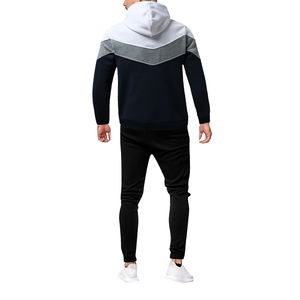 Ensemble de survêtement de sport pour homme 2026 de qualité supérieure, 100 % coton, avec capuche, deux pièces pour l'entraînement - Product Image 3