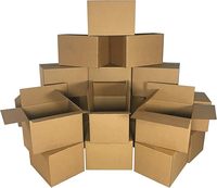Boîtes de déménagement en carton ondulé standard, boîtes de rangement en carton ondulé pour l'emballage et le déménagement