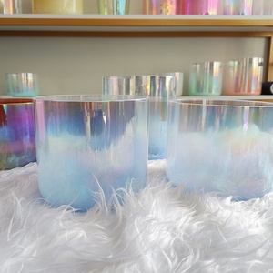 ชามคริสตัลใสสำหรับร้องเพลง432Hz/440Hz เสียงบำบัดโยคะด้วยการไล่ระดับสี - Product Image 5