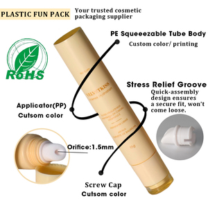 Nhà Máy Outlet cộng với phiên bản giá tốt có thể tái chế PE <span class=keywords><strong>Lip</strong></span> <span class=keywords><strong>Gloss</strong></span> Ống <span class=keywords><strong>Lip</strong></span> Balm ống với PP <span class=keywords><strong>Applicator</strong></span> cho <span class=keywords><strong>Lip</strong></span> chăm sóc - Product Image 2