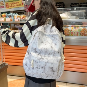 Sac à dos simple unisexe pour collégiens/lycéens ; Sac à dos tendance décontracté pour les trajets quotidiens et les voyages ; Sac à dos léger de marque chic 20-35L - Product Image 2