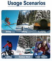 Chaussettes chauffantes électriques tricotées respirantes antidérapantes unisexes personnalisées avec batterie rechargeable pour le ski et le snowboard en hiver