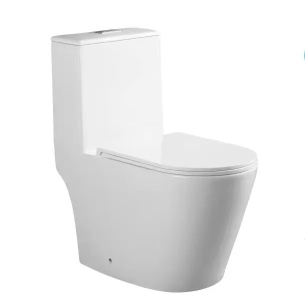 Nouvelle toilette une pièce à venir monotrou tornade chasse d'eau moderne 1pc toilette pour la russie