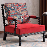 Fauteuil d'appoint en bois de luxe moderne de style mi-siècle pour salon, chambre, hôtel, design en cuir individuel