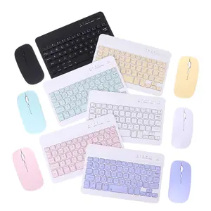 2024 Original factory ultrathin 10 and 7 inch wireless keyboard and mouse combo for tablet can oem various languages pattern