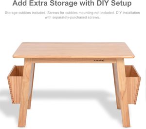 Ensemble table et 2 chaises en bois massif pour enfants, pour salle de jeux pour enfants - Product Image 6