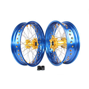 Rines Supermotard para Motocicleta 17x3.5 Delantero y 17x5.0 Trasero para Yamaha YZ125 YZF 250 <span class=keywords><strong>450</strong></span> YZ <span class=keywords><strong>450</strong></span> - Product Image 4