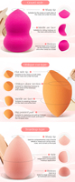 Herramientas Aplicadoras de Cosméticos Sin Látex al por Mayor, Esponja Cosmética Libre de Látex, Esponja de Maquillaje Tipo Huevo