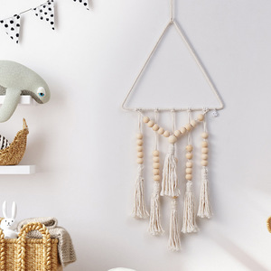 Tapiz personal bohemio único Ins hilo de algodón tejido novela colgante de pared personalizado nórdico creativo hogar bohemio borla pared - Product Image 4