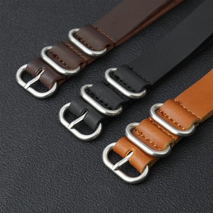 Un pezzo pazzo cavallo 4 anello cinturino da polso accessori di ricambio <span class=keywords><strong>per</strong></span> orologio <span class=keywords><strong>Vintage</strong></span> in pelle di alta qualità cinturino da 18mm, 20mm,22mm - Product Image 2