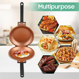 Hai mặt <span class=keywords><strong>Pancake</strong></span> Pan có thể gập lại không dính hai mặt lật <span class=keywords><strong>Pancake</strong></span> Maker Frying Pan - Product Image 4