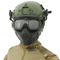Masque facial durable de haute qualité avec masque de lunettes pour l'entraînement tactique