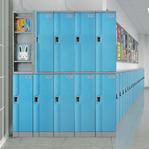 Casiers en plastique ABS Toppla Modern Navy avec serrure à clé, étanches, écologiques, durables, certifiés ISO, capacité supérieure à 156 lb, pour salle de sport et rangement de colis - Product Image 1