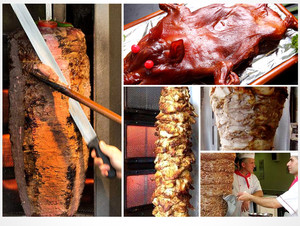Nouvelle technologie Machine à shawarma au gaz Shawarma automatique à chauffage rotatif Machine à kebab doner / <span class=keywords><strong>Four</strong></span> à griller - Product Image 6